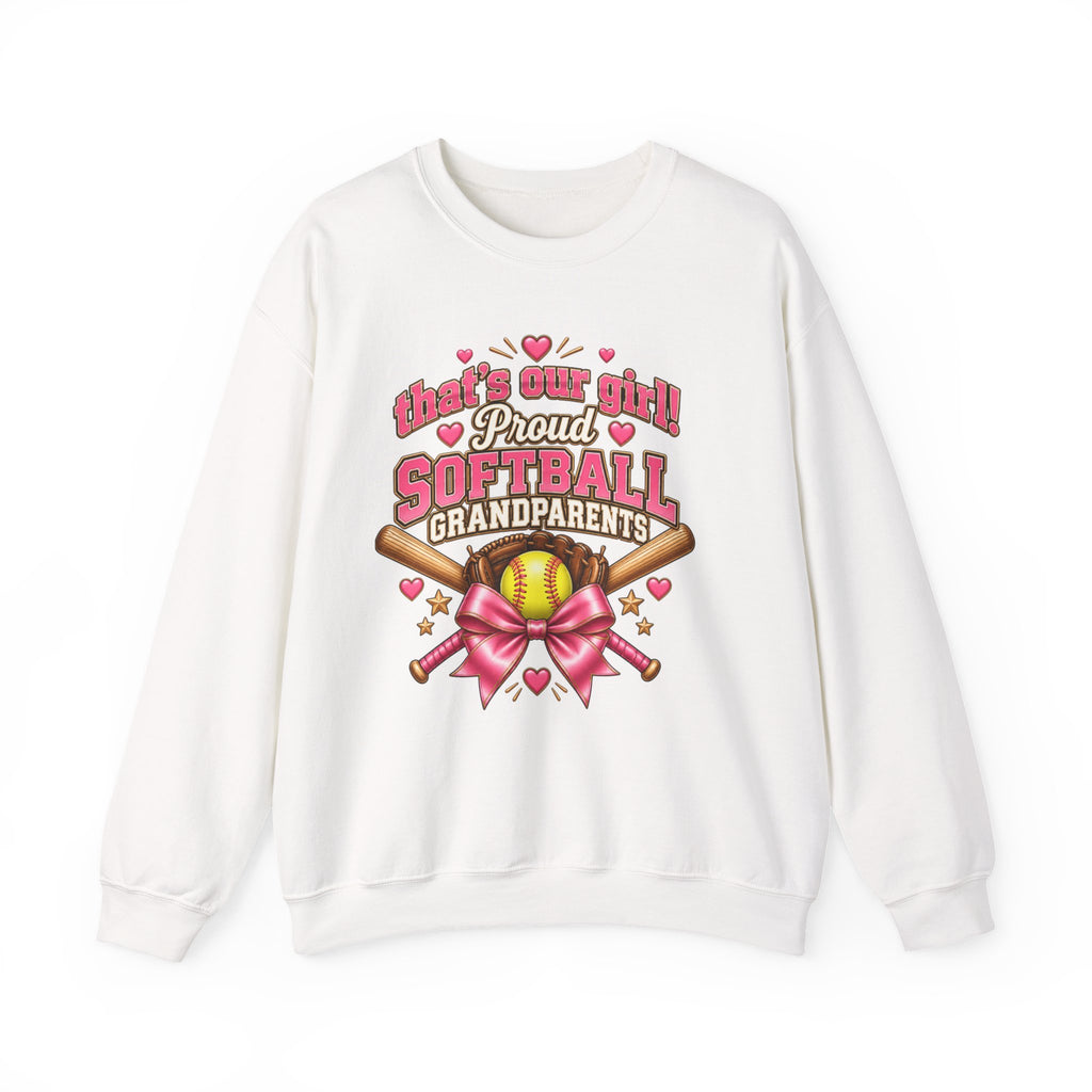 Proud Softball grandparents sweatshirt/our granddaughter plays softball