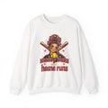 Messy bun and home run sweatshirt/pink leopard bowl softball crewneck