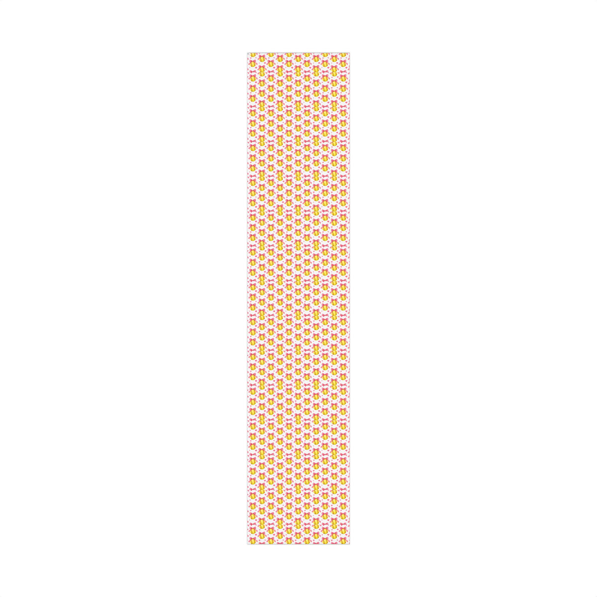 Softball girl, wrapping paper-pink bows and yellow softballs