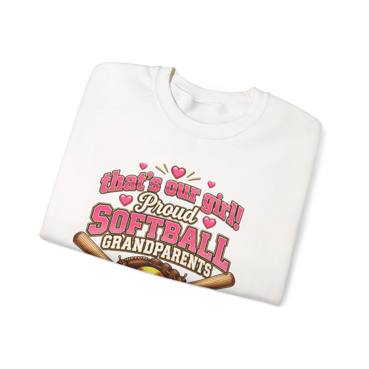 Proud Softball grandparents sweatshirt/our granddaughter plays softball