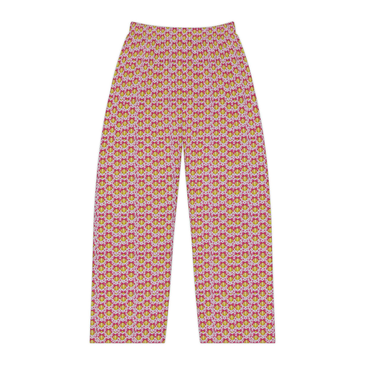 Softball girl, pink bow pajama pants, cute Softball sleep wear